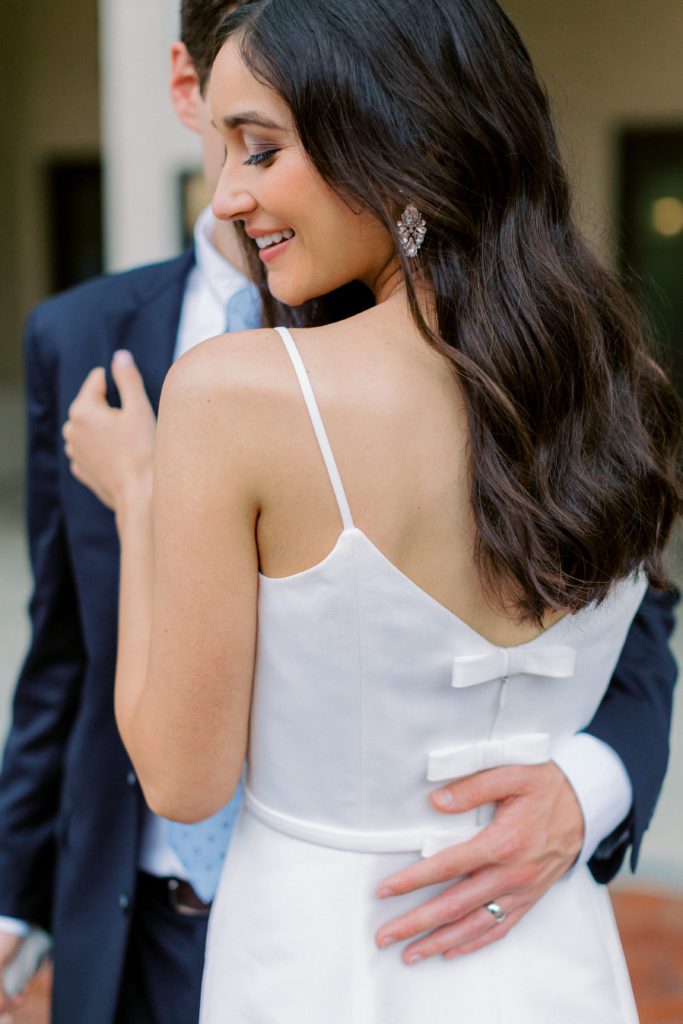 little white dress for micro wedding