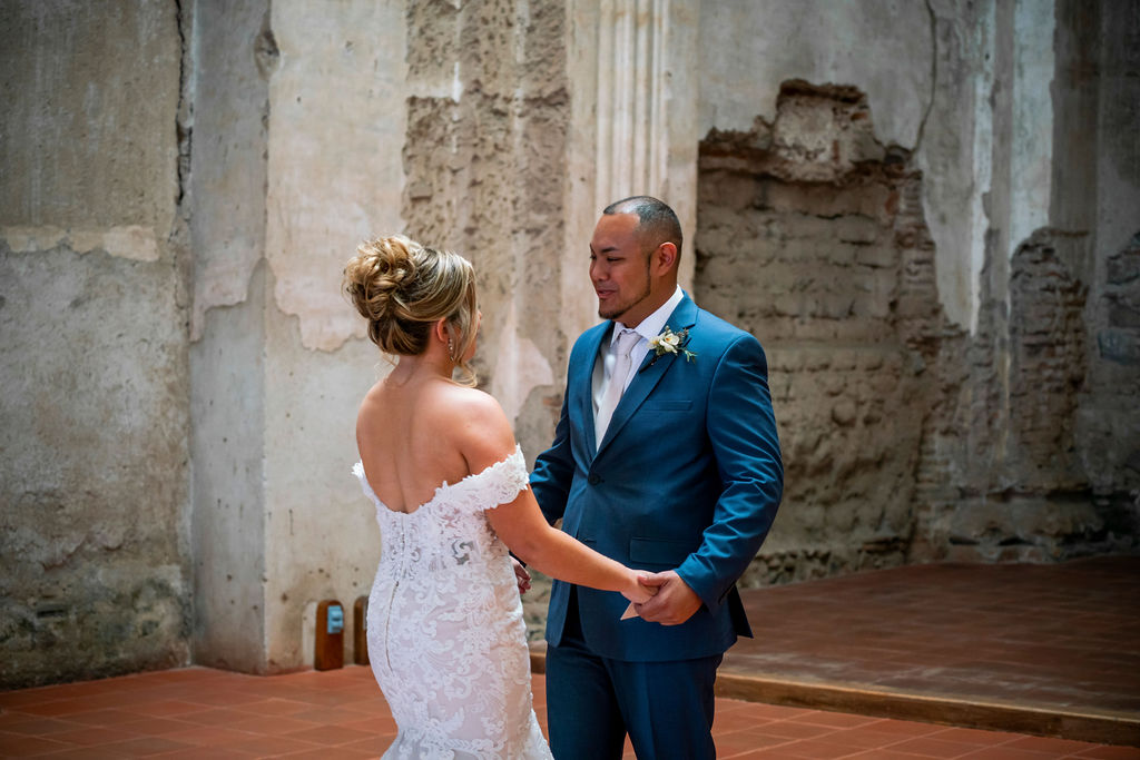 first look at destination wedding Taylor Rae Events