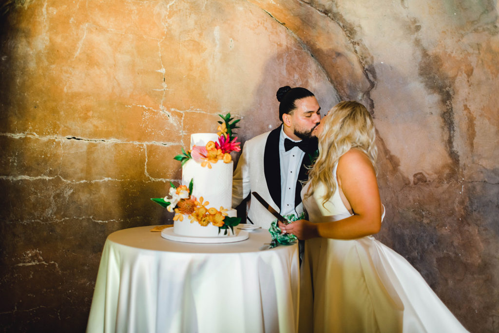tropical summer central florida wedding