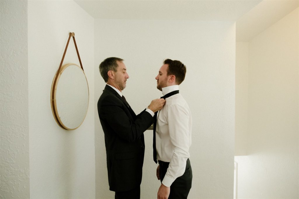 groom getting ready room