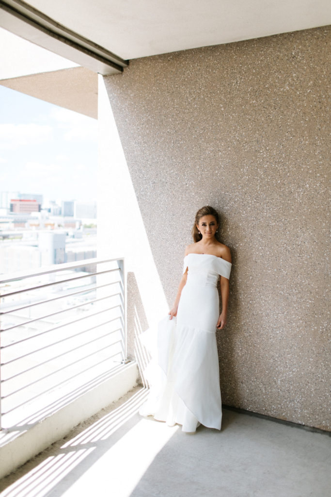 bride on balcony